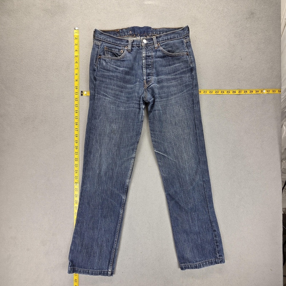 Vintage Levis 501 Jeans Mens Blue Straight Button‎ Fly Made In USA Fits 30x30